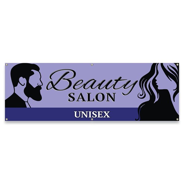 Signmission Beauty Salon Unisex Banner Concession Stand Food Truck Single Sided B-72-30016 - main